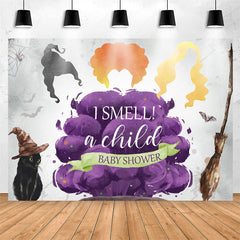 Lofaris I Smell A Child Magical Cat Baby Shower Backdrop