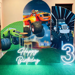 Lofaris Personalized Theme Party Uneven Arch Backdrop Kit