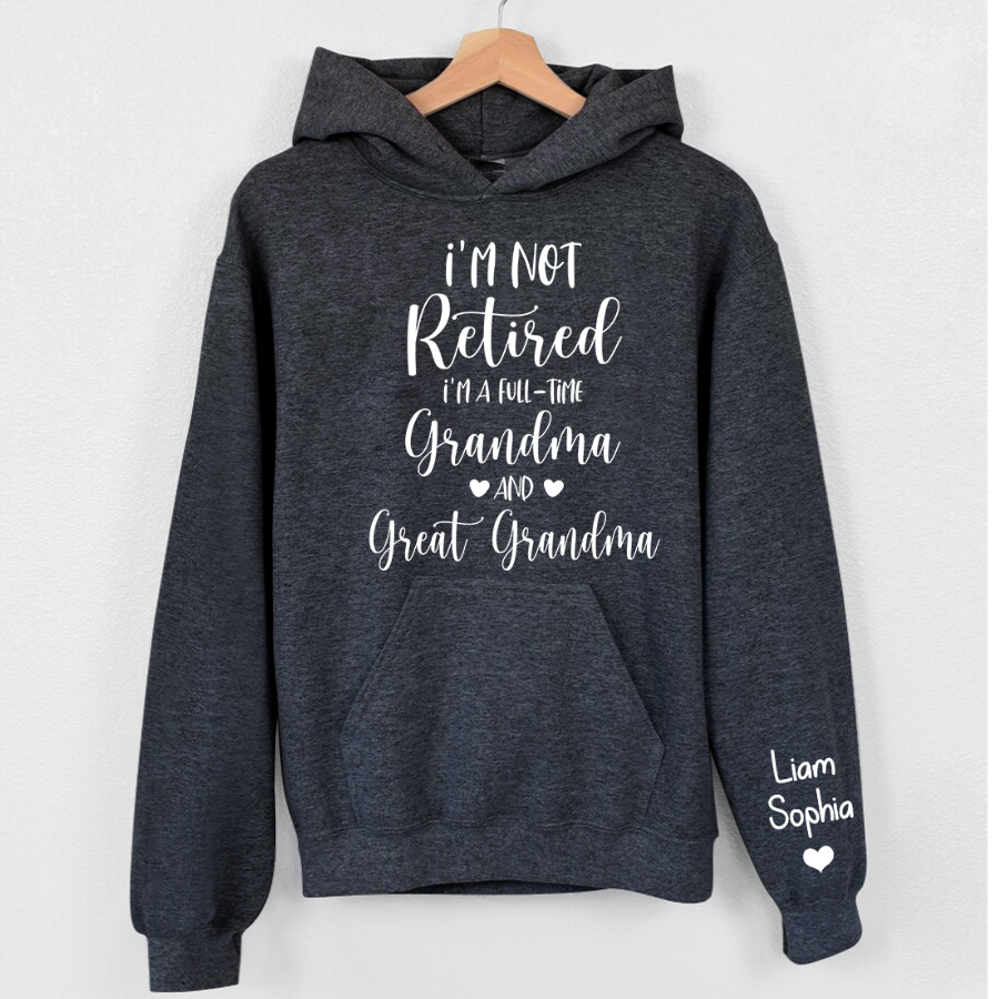 Lofaris Im Not Retired Great Grandma Custom Gift Hoodie