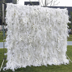 Lofaris Imitated White Soft Rime Birthday Backdrop Decor