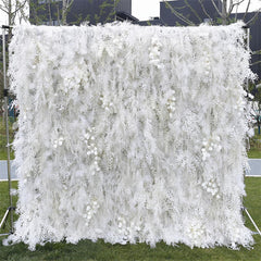 Lofaris Imitated White Soft Rime Birthday Backdrop Decor