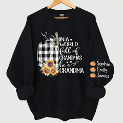Lofaris Mimi¡¯s Little Pumpkins Autumn Doodle Alphabet And Grandkids Sweatshirt