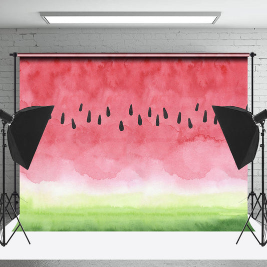 Lofaris Ink Painting Watermelon Pattern Cake Smash Backdrop