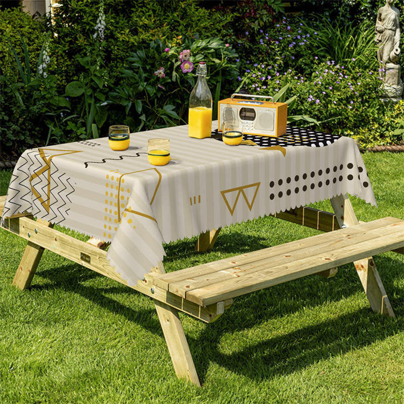 Lofaris Irregular Arrangement Pattern Rectangle Tablecloth