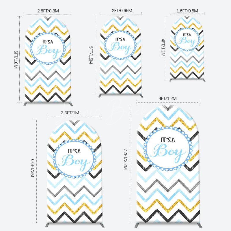 Lofaris Its A Boy Baby Shower Gender Reveal Arch Backdrop