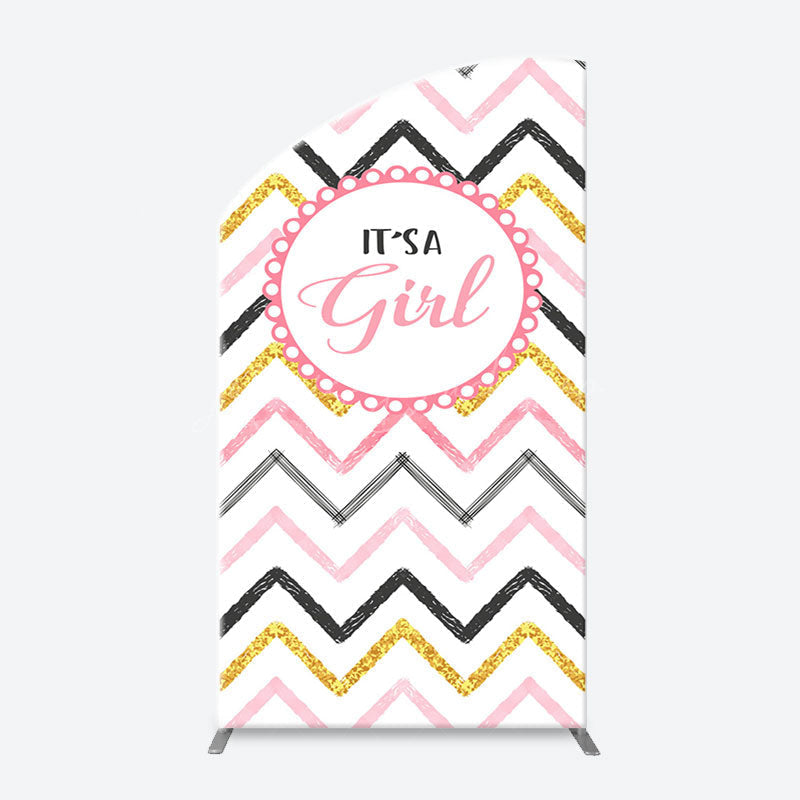Lofaris Its A Girl Baby Shower Gender Reveal Arch Backdrop