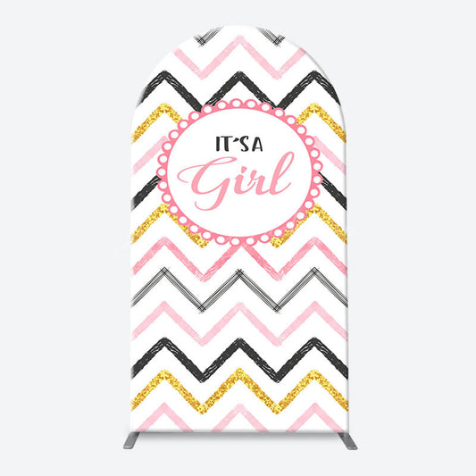 Lofaris Its A Girl Baby Shower Gender Reveal Arch Backdrop