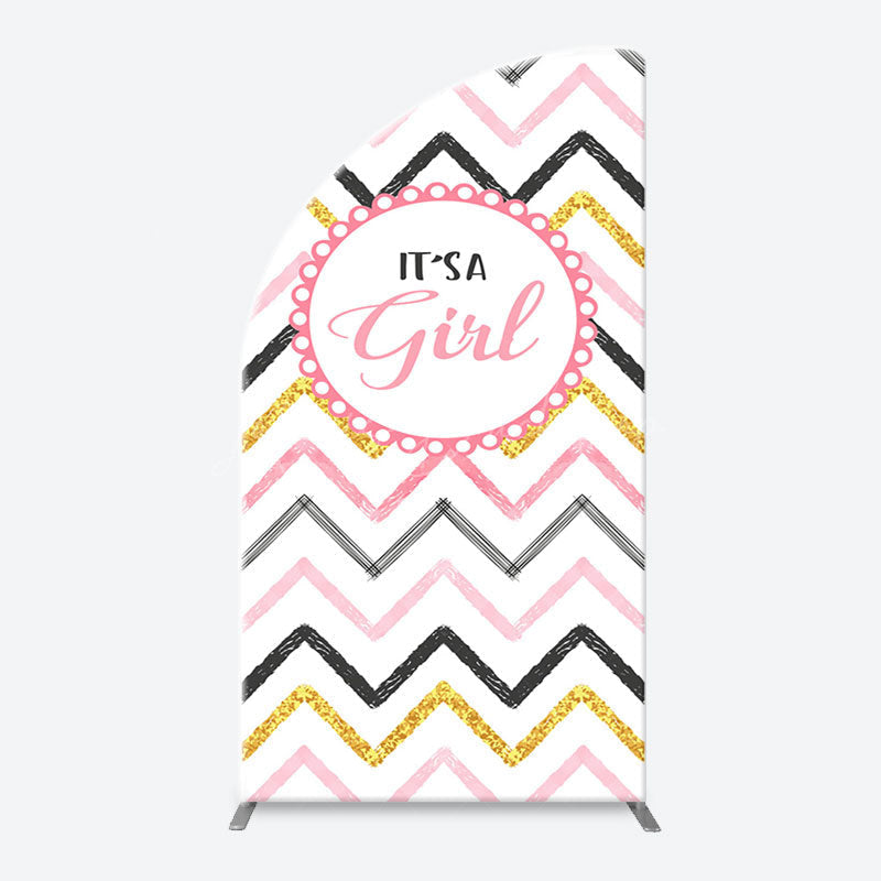 Lofaris Its A Girl Baby Shower Gender Reveal Arch Backdrop