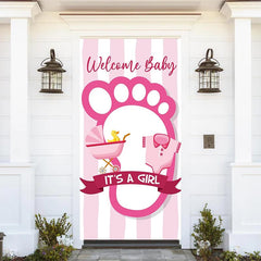 Lofaris Its A Girl Pink Stroller Baby Shower Door Cover