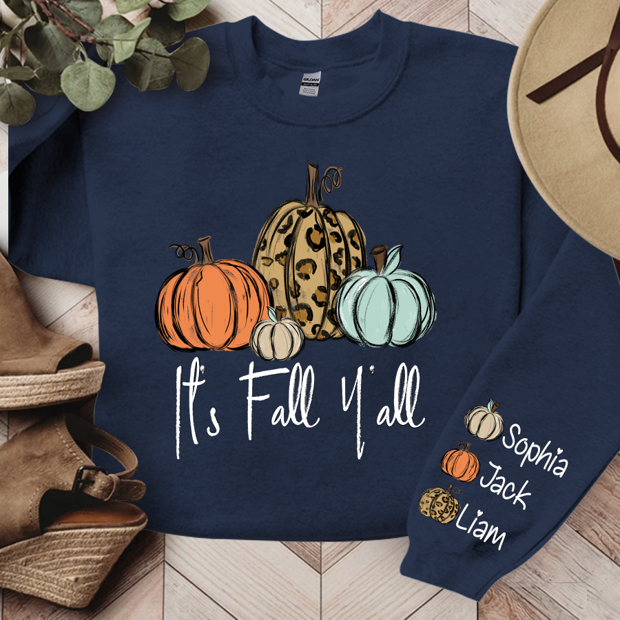 Lofaris It¡¯s Fall Y¡¯all Pumkins Leopard Kids LTP01