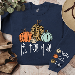 Lofaris It¡¯s Fall Y¡¯all Pumkins Leopard Kids LTP01