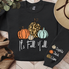 Lofaris It¡¯s Fall Y¡¯all Pumkins Leopard Kids LTP01