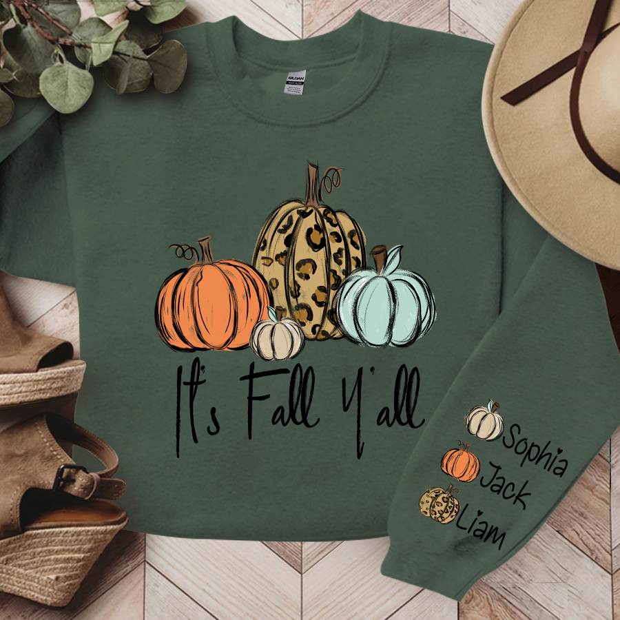 Lofaris It¡¯s Fall Y¡¯all Pumkins Leopard Kids LTP01