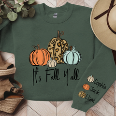 Lofaris It¡¯s Fall Y¡¯all Pumkins Leopard Kids LTP01