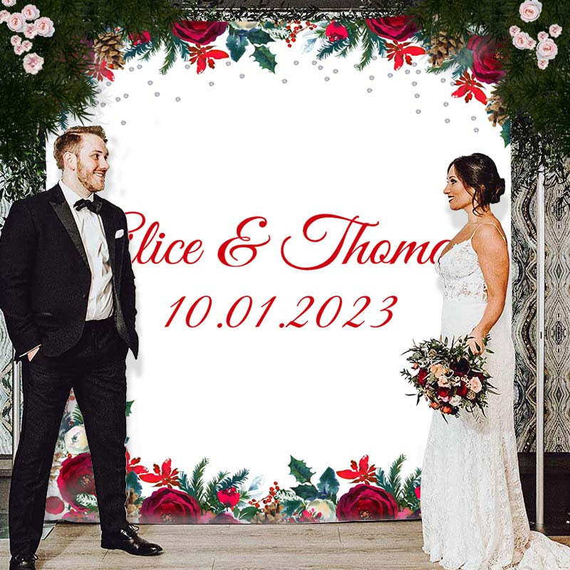 Lofaris Its The Season For Love Floral Bridal Shower Backdrop