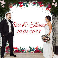 Lofaris Its The Season For Love Floral Bridal Shower Backdrop