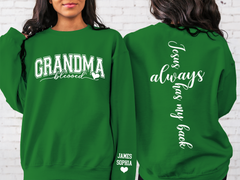 Lofaris Jesus Always Has My Back Custom Name Sweatshirt