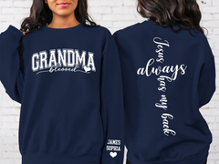 Lofaris Jesus Always Has My Back Custom Name Sweatshirt