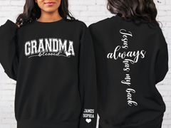 Lofaris Jesus Always Has My Back Custom Name Sweatshirt