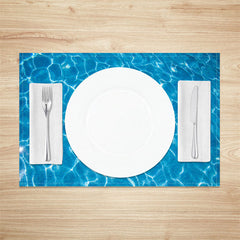 Lofaris Jewelry Blue Sea Water Summer Set Of 4 Placemats