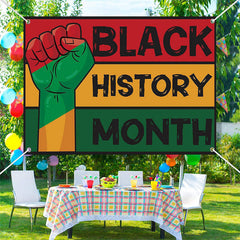 Lofaris Juneteenth Fist Simple Black History Month Backdrop