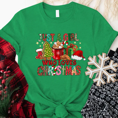 Lofaris Just A Girl Who Loves Christmas Custom Gift T-Shirt