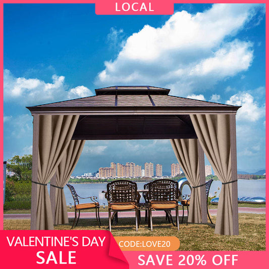 (7 Day Delivery) Khaki Home Decor Waterproof Grommet Top Outdoor Curtains for Front Porch