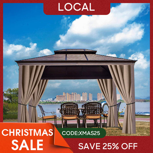 (7 Day Delivery) Khaki Home Decor Waterproof Grommet Top Outdoor Curtains for Front Porch