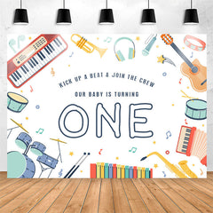 Lofaris Kick Up A Beat Join The Crew 1st Birthday Backdrop