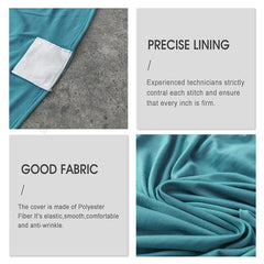 Lofaris Lake Blue Stretch Spandex Banquet Chair Slipcovers