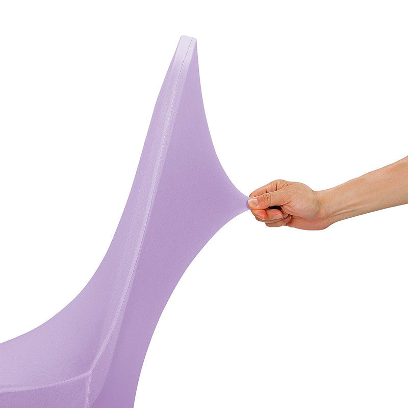 Lofaris Lavender Open Back Stretch Spandex Banquet Chair Cover