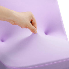 Lofaris Lavender Open Back Stretch Spandex Folding Chair Cover