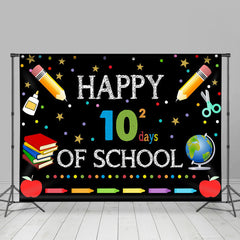 Lofaris Learning Tools Black 100Days Back To School Backdrop