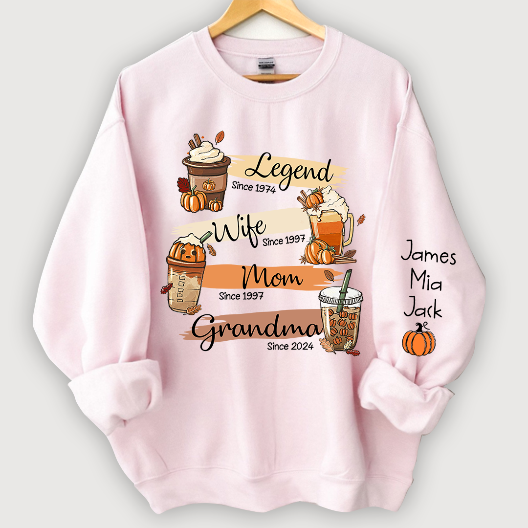 Lofaris Legend Wife Mom Grandma Est Halloween Sweatshirt