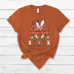 Lofaris Leopard Bunny My Favorite Peeps Easter T-Shirt