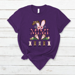 Lofaris Leopard Bunny My Favorite Peeps Easter T-Shirt