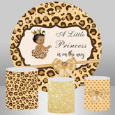 Lofaris Leopard Print Style Baby Shower Backdrop Kit For Girls