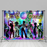 Lofaris Lets Boogie Colorful Disco Stage Dance Backdrop