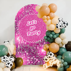 Lofaris Lets Go Party Girl Birthday Double Sided Arch Backdrop