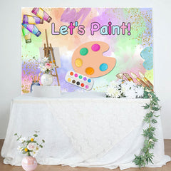 Lofaris Lets Paint Graffiti Artboard Kids Party Backdrop