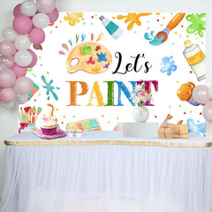 Lofaris Lets Paint Graffiti Kids Drawing Party Backdrop