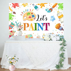 Lofaris Lets Paint Graffiti Kids Drawing Party Backdrop
