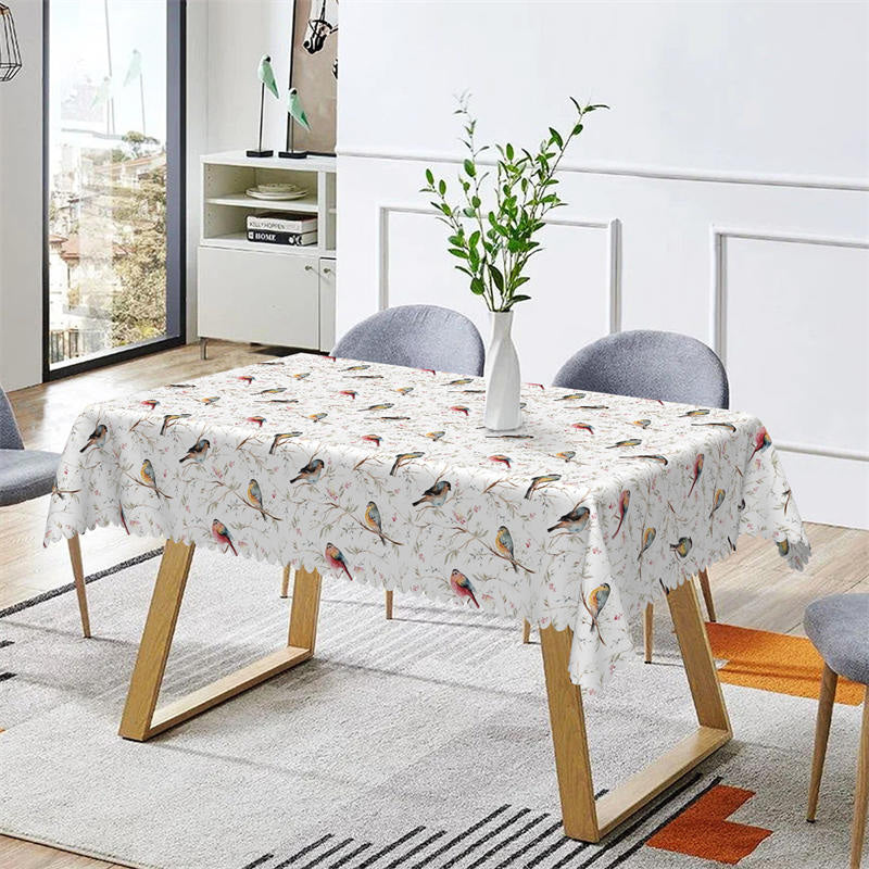 Lofaris Liberty Birds Pattern Step And Repeat Tablecloth