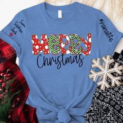 Lofaris Life Grandmalife Customized Name Christmas T-Shirt