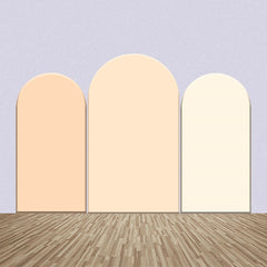 Lofaris Light Beige Theme Colors One Sided Arch Backdrop Kit
