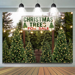 Lofaris Light Christmas Trees For Sale Pine Forest Backdrop