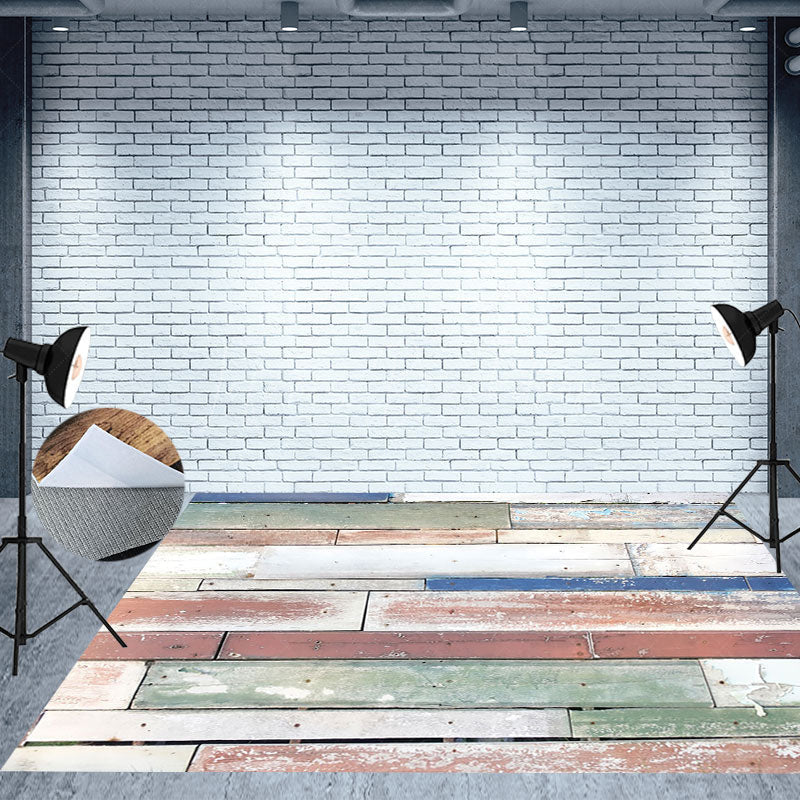 Lofaris Light Color Paint Photography Wood Floor Backdrop