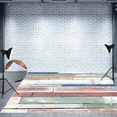 Lofaris Light Color Paint Photography Wood Floor Backdrop