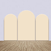 Lofaris Light Creamy Decor Solid Color Arch Backdrop Kit