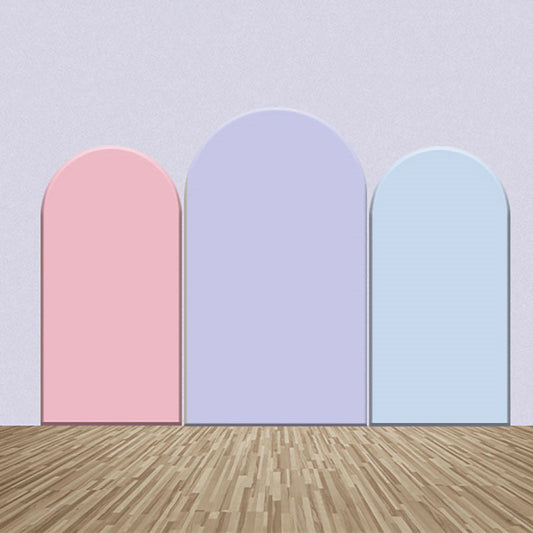 Lofaris Light Pink Purple Blue Color Party Arch Backdrop Kit